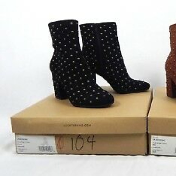 NWT! Lucky Brand Wesson Booties Black - Picture 3 of 6